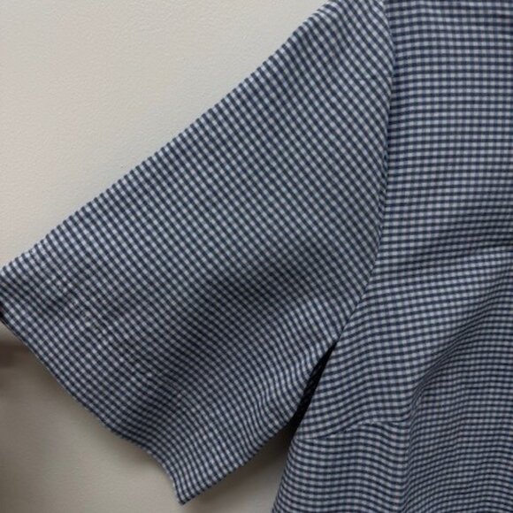 Aligne Blue/White Mini Check Dress | Size 6, NWT - Picture 3 of 9